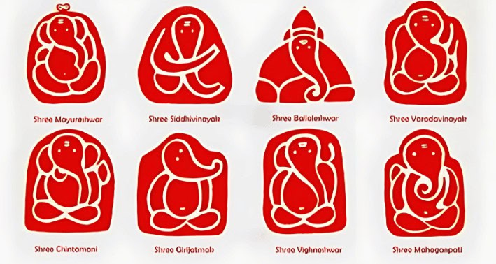 all 8 astivinayak ganpati