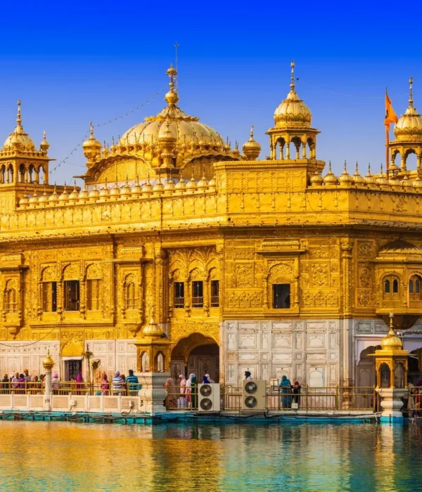 Grand Himachal with Amritsar tour featuring Golden Temple, sacred sarovar and iconic Punjab pilgrimage landmark