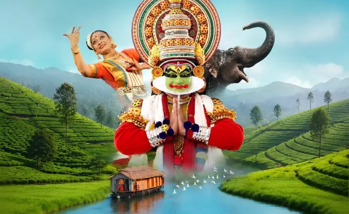 Grand Kerala Experience featuring Kathakali, classical dance, elephant, houseboat, tea gardens and scenic backwaters