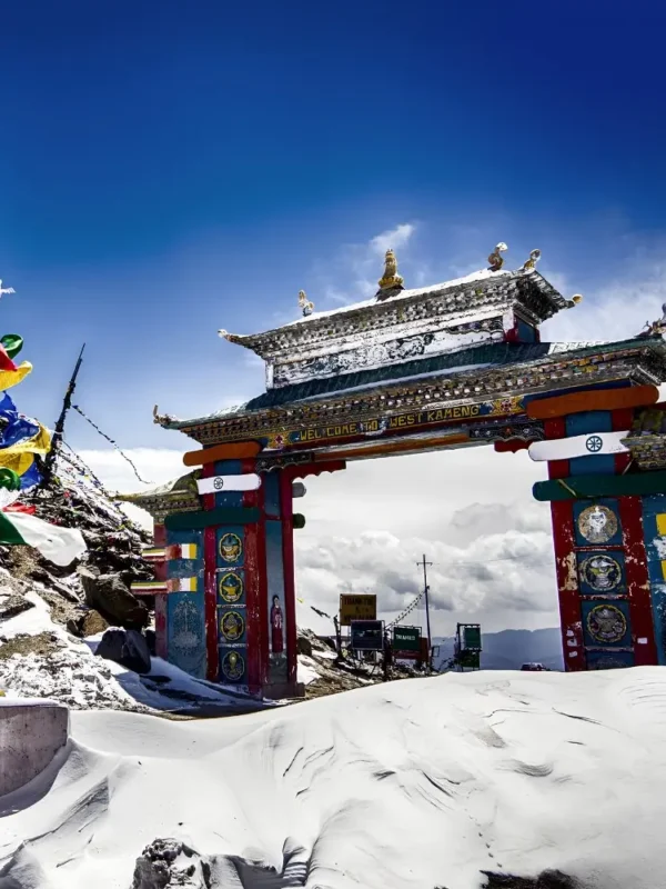 Grand Ladakh Explorer with Himalayan gateway, prayer flags, snow covered mountains and scenic high pass