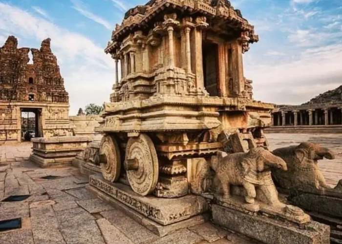 Hampi and Badami heritage tour featuring ancient stone temple architecture, historic ruins and Karnataka cultural beauty