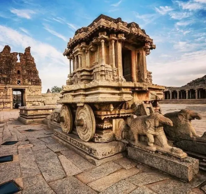 Hampi and Badami heritage tour featuring ancient stone temple architecture, historic ruins and Karnataka cultural beauty