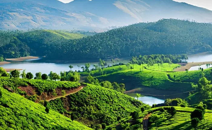 Kerala Highlights Package with lush tea gardens, green hills, lake views and scenic South India nature landscape