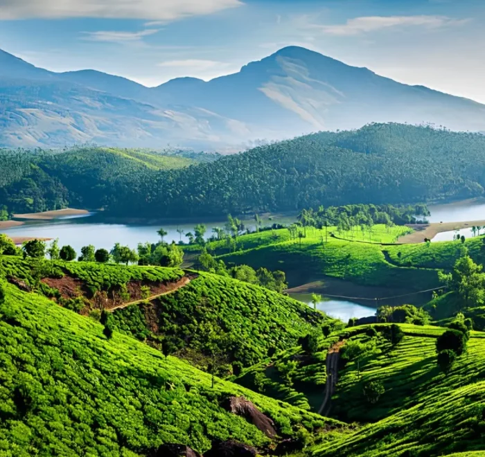 Kerala Highlights Package with lush tea gardens, green hills, lake views and scenic South India nature landscape