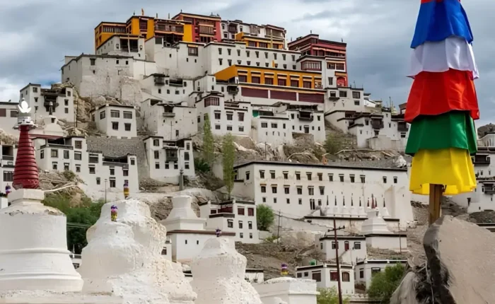 Leh Sham Valley package with Ladakh monastery, prayer flag, rocky landscape and scenic Himalayan cultural views