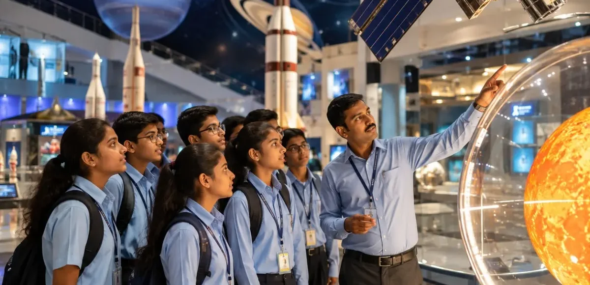 Ahmedabad Science & Heritage Tour Package featuring Gujarat Science City, Sabarmati Ashram, Adalaj Stepwell, Sidi Saiyyed Mosque and heritage attractions.