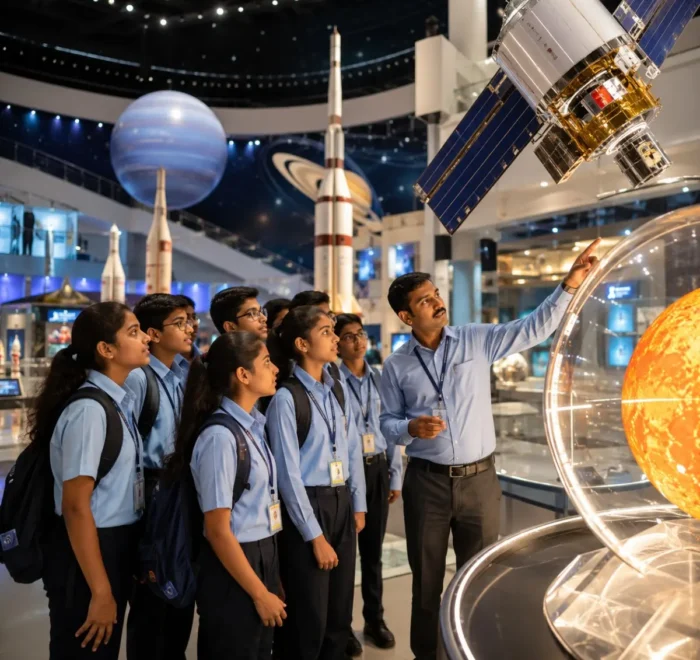 Ahmedabad Science & Heritage Tour Package featuring Gujarat Science City, Sabarmati Ashram, Adalaj Stepwell, Sidi Saiyyed Mosque and heritage attractions.