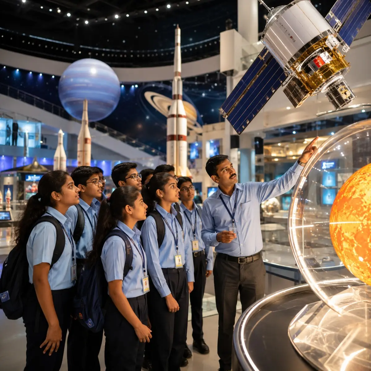 Ahmedabad Science & Heritage Tour Package featuring Gujarat Science City, Sabarmati Ashram, Adalaj Stepwell, Sidi Saiyyed Mosque and heritage attractions.