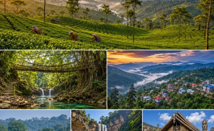 Assam, Meghalaya & Nagaland Tour Package featuring Kaziranga National Park, Shillong, Cherrapunji, Dawki and Kohima