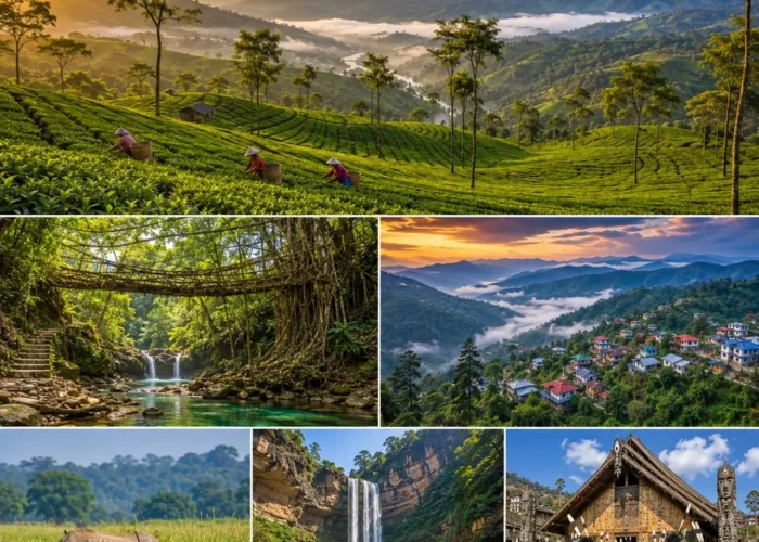 Assam, Meghalaya & Nagaland Tour Package featuring Kaziranga National Park, Shillong, Cherrapunji, Dawki and Kohima