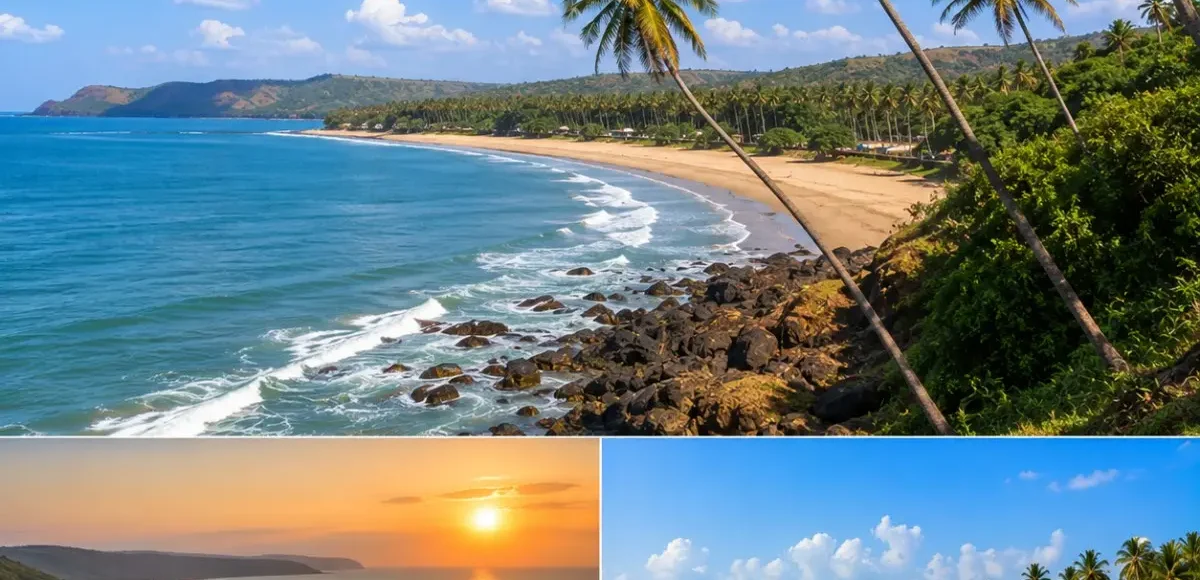Dapoli Beach Tour Package featuring Murud Beach, Karde Beach, Ladghar Beach, Suvarnadurg Fort, Dolphin Safari and the scenic Konkan coastline.