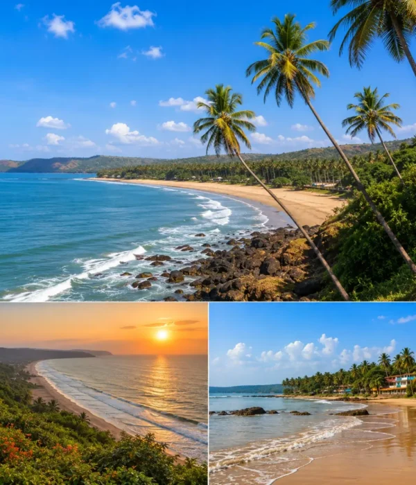 Dapoli Beach Tour Package featuring Murud Beach, Karde Beach, Ladghar Beach, Suvarnadurg Fort, Dolphin Safari and the scenic Konkan coastline.