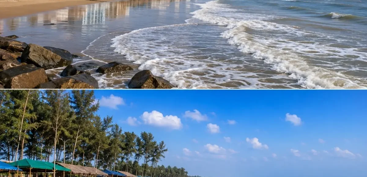 Digha & Mandarmani Beach Tour Package featuring Digha Beach, Mandarmani Beach, sunrise views and the scenic Bay of Bengal coastline