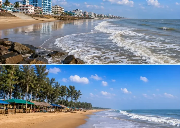 Digha & Mandarmani Beach Tour Package featuring Digha Beach, Mandarmani Beach, sunrise views and the scenic Bay of Bengal coastline