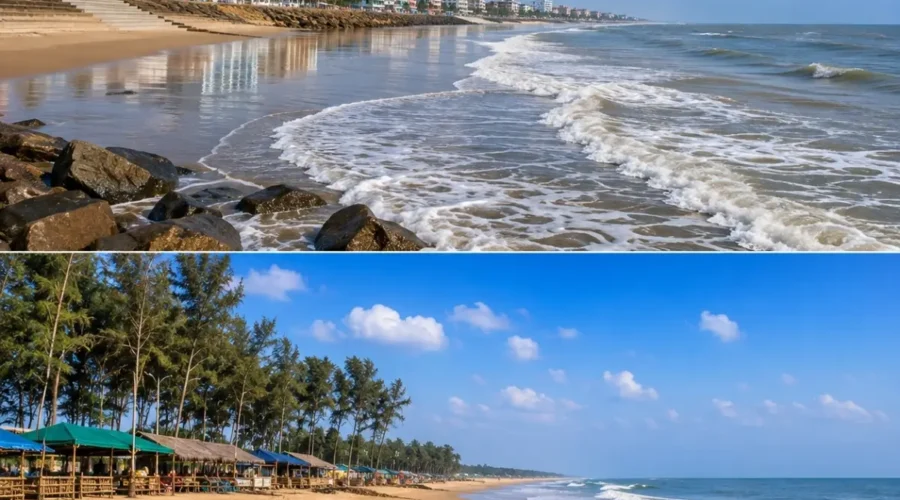 Digha & Mandarmani Beach Tour Package featuring Digha Beach, Mandarmani Beach, sunrise views and the scenic Bay of Bengal coastline