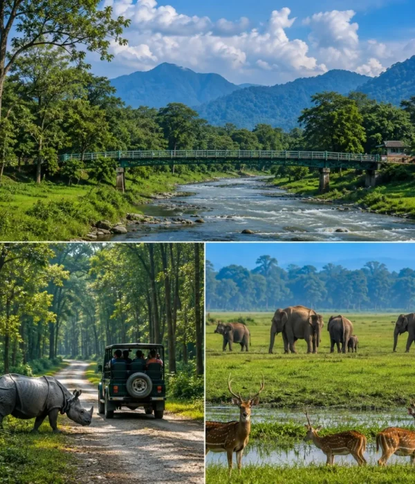 Dooars, Gorumara & Jaldapara Tour Package featuring Gorumara National Park, Jaldapara National Park, tea gardens and wildlife safari