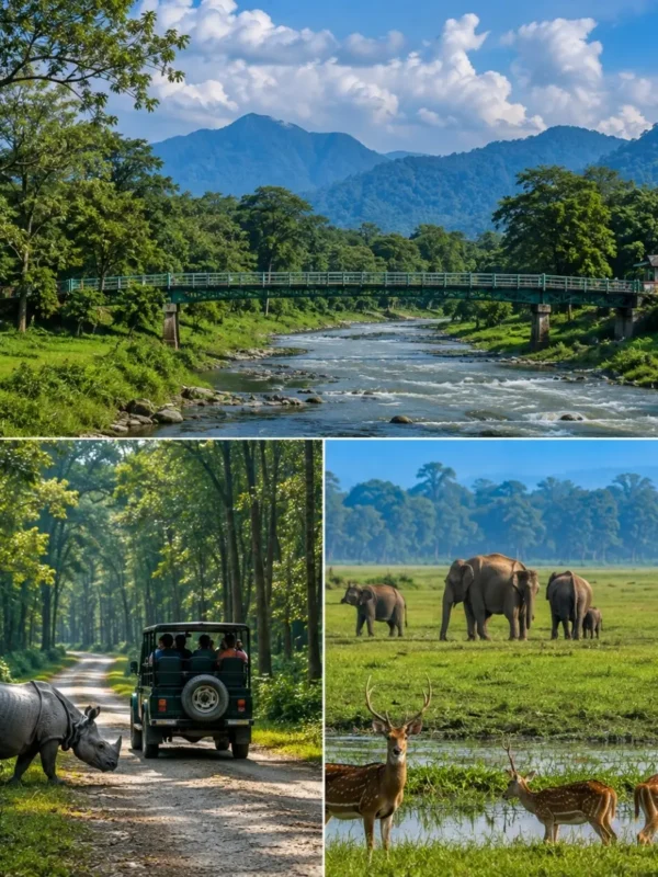 Dooars, Gorumara & Jaldapara Tour Package featuring Gorumara National Park, Jaldapara National Park, tea gardens and wildlife safari