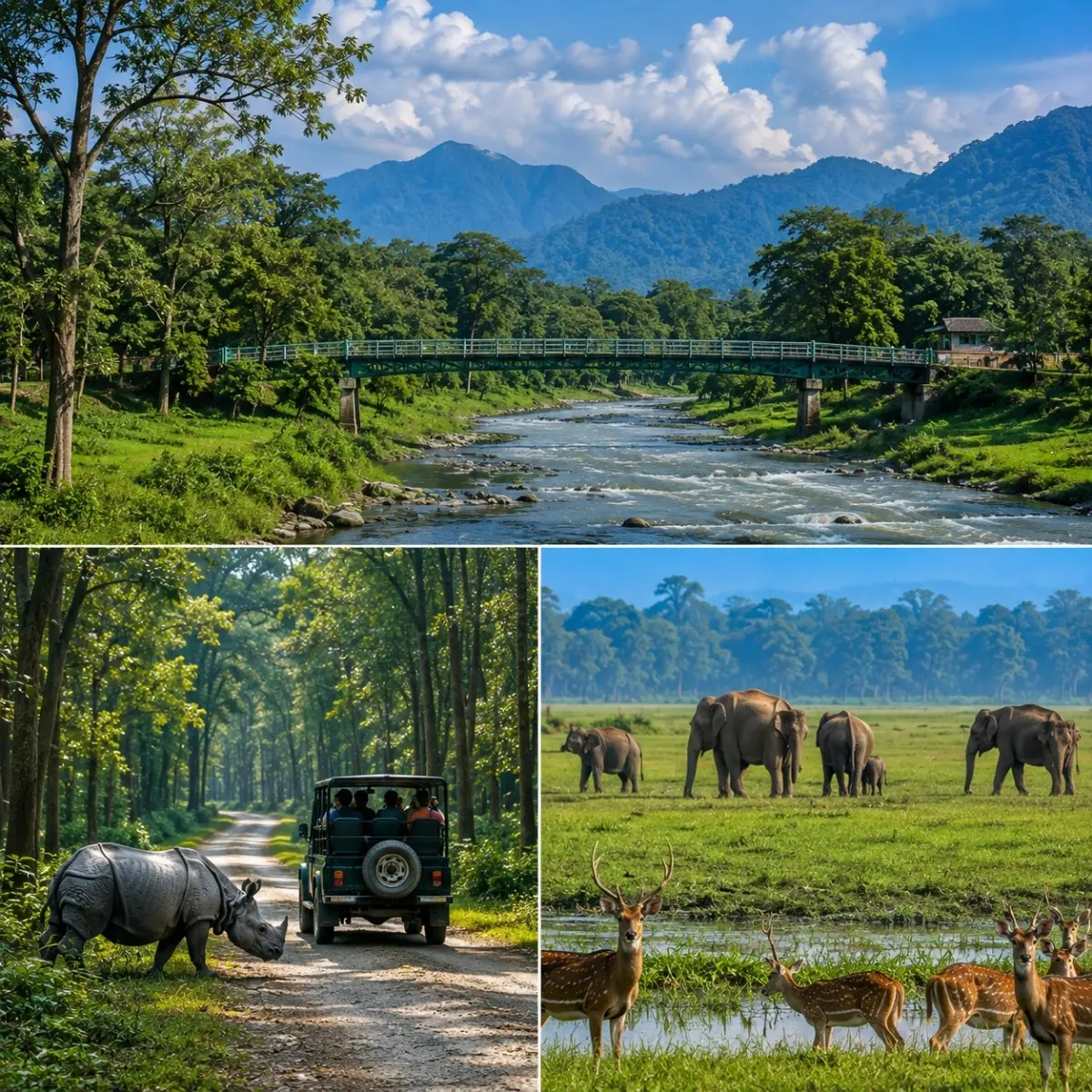 Dooars, Gorumara & Jaldapara Tour Package featuring Gorumara National Park, Jaldapara National Park, tea gardens and wildlife safari