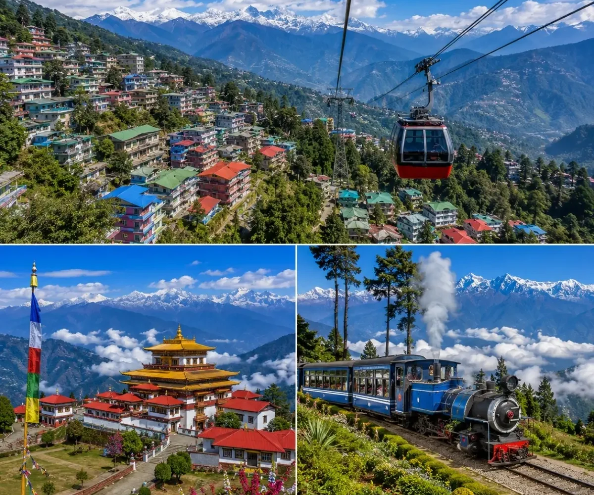 Gangtok, Pelling & Darjeeling Tour Package featuring Tsomgo Lake, Pemayangtse Monastery, Kanchenjunga views and Darjeeling tea gardens