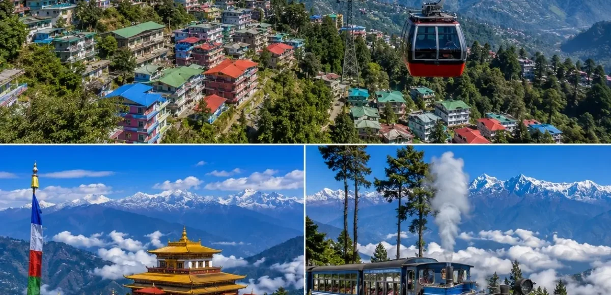 Gangtok, Pelling & Darjeeling Tour Package featuring Tsomgo Lake, Pemayangtse Monastery, Kanchenjunga views and Darjeeling tea gardens