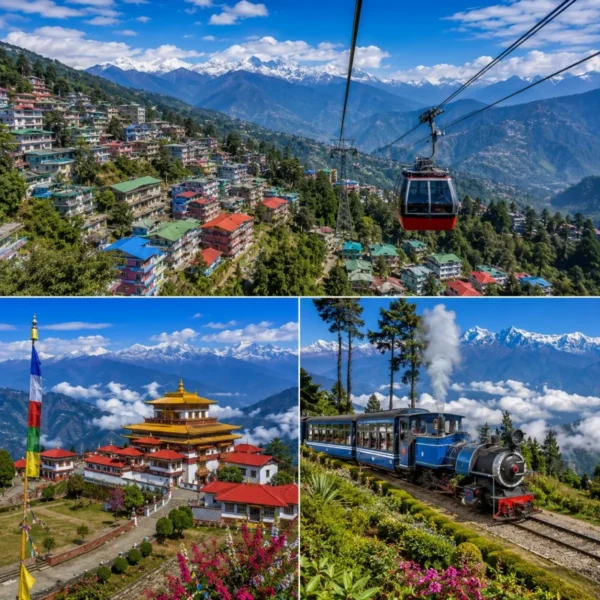 Gangtok, Pelling & Darjeeling Tour Package featuring Tsomgo Lake, Pemayangtse Monastery, Kanchenjunga views and Darjeeling tea gardens