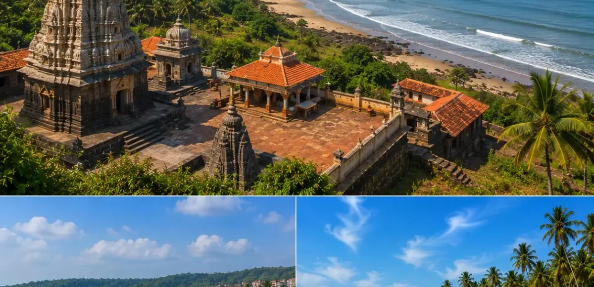 Harihareshwar Shrivardhan Diveagar Tour Package featuring Harihareshwar Beach, Shrivardhan Beach, Diveagar Beach, Harihareshwar Temple and the scenic Konkan coastline.