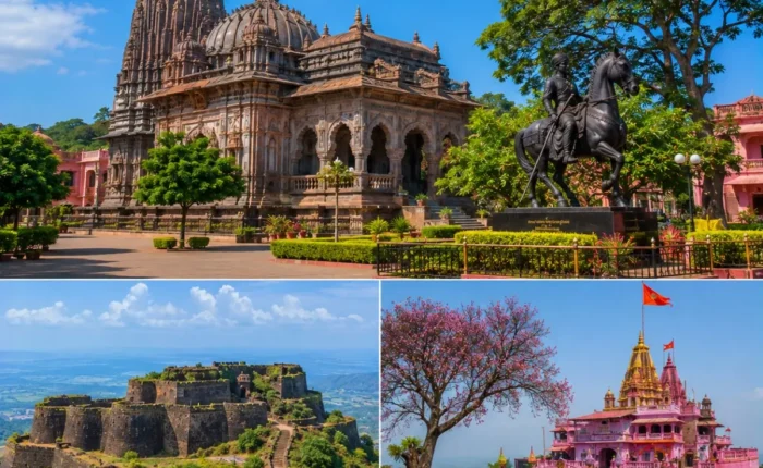 Kolhapur Panhala Jyotiba Tour Package featuring Mahalakshmi Temple, Panhala Fort, Jyotiba Temple, Teen Darwaza and scenic Sahyadri landscapes.