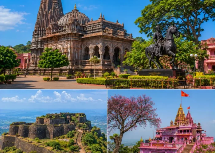 Kolhapur Panhala Jyotiba Tour Package featuring Mahalakshmi Temple, Panhala Fort, Jyotiba Temple, Teen Darwaza and scenic Sahyadri landscapes.