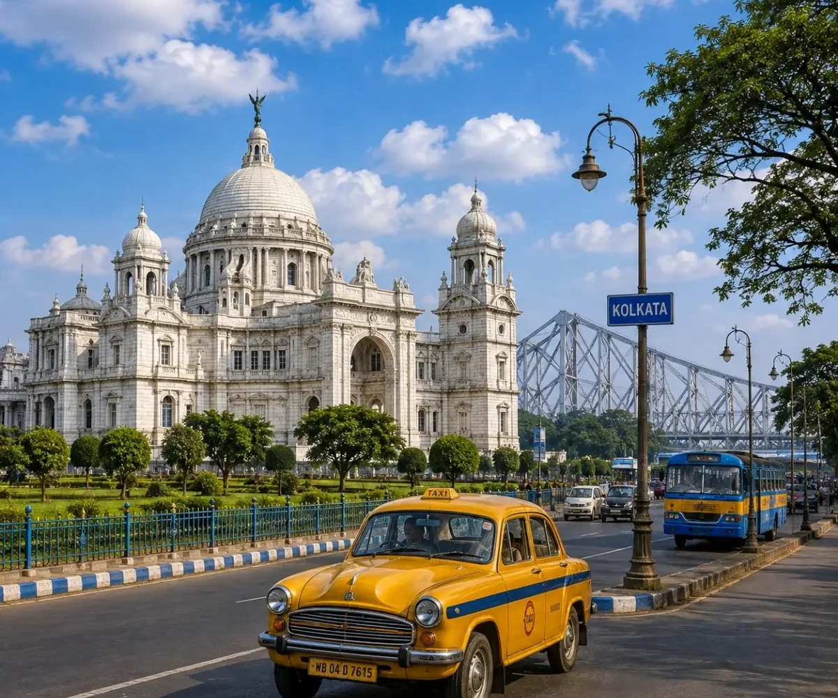 Kolkata City Tour Package featuring Victoria Memorial, Howrah Bridge, Dakshineswar Kali Temple, Indian Museum and Park Street