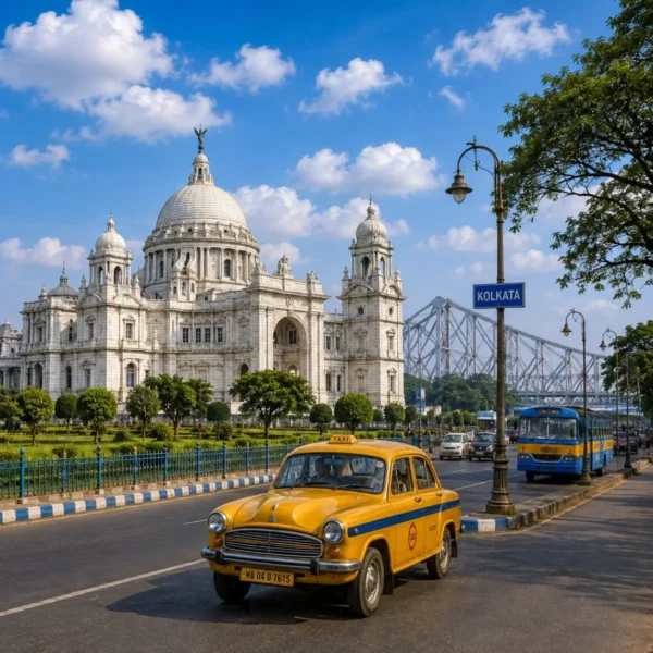 Kolkata City Tour Package featuring Victoria Memorial, Howrah Bridge, Dakshineswar Kali Temple, Indian Museum and Park Street