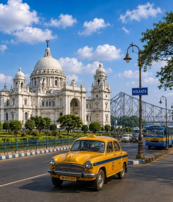 Kolkata City Tour Package featuring Victoria Memorial, Howrah Bridge, Dakshineswar Kali Temple, Indian Museum and Park Street