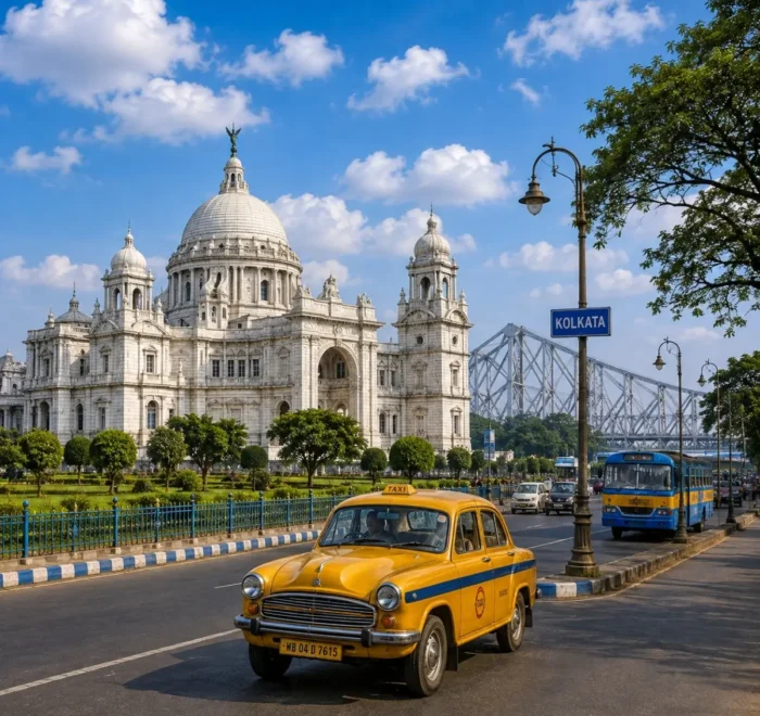 Kolkata City Tour Package featuring Victoria Memorial, Howrah Bridge, Dakshineswar Kali Temple, Indian Museum and Park Street