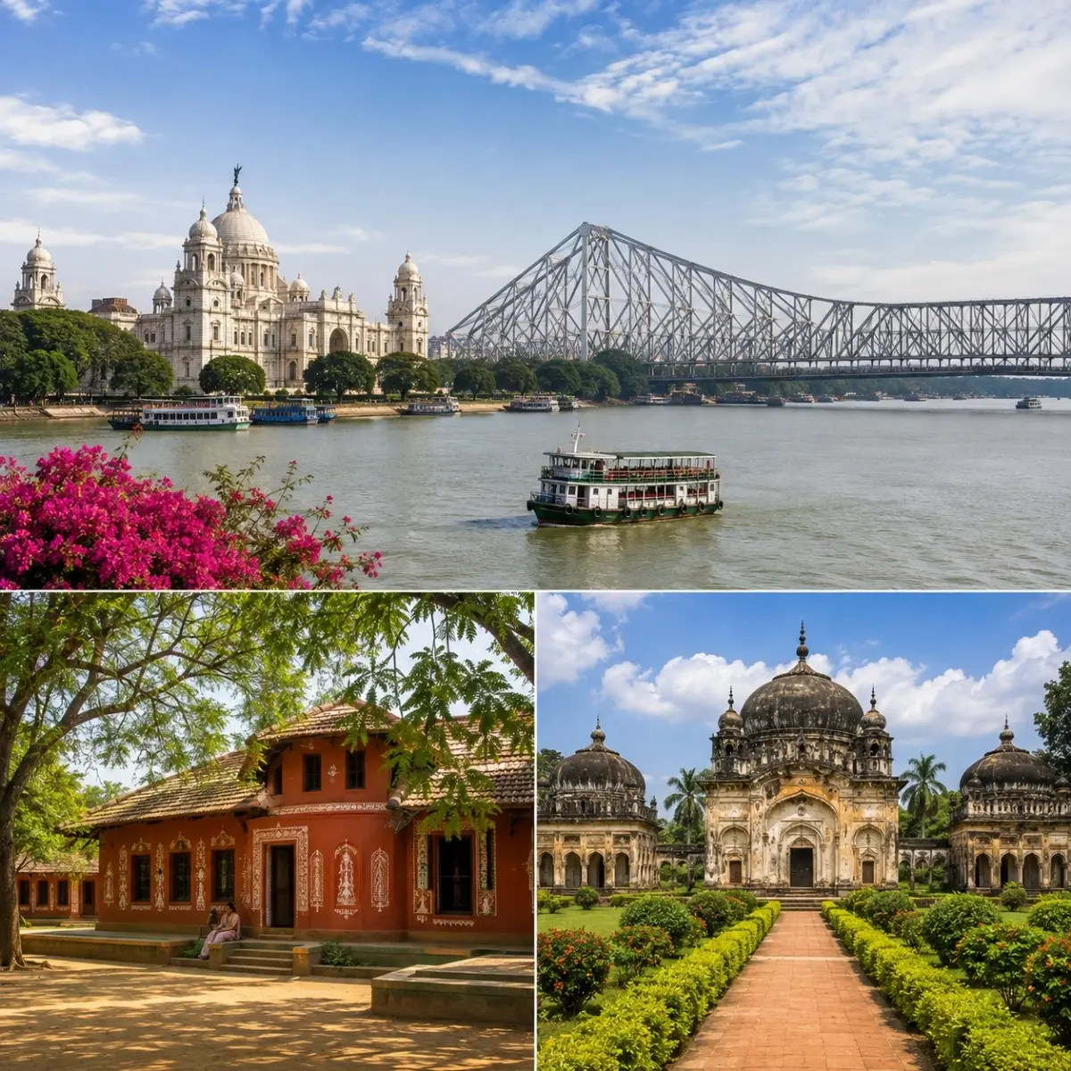 Kolkata, Shantiniketan & Murshidabad Tour Package featuring Victoria Memorial, Visva-Bharati University and Hazarduari Palace