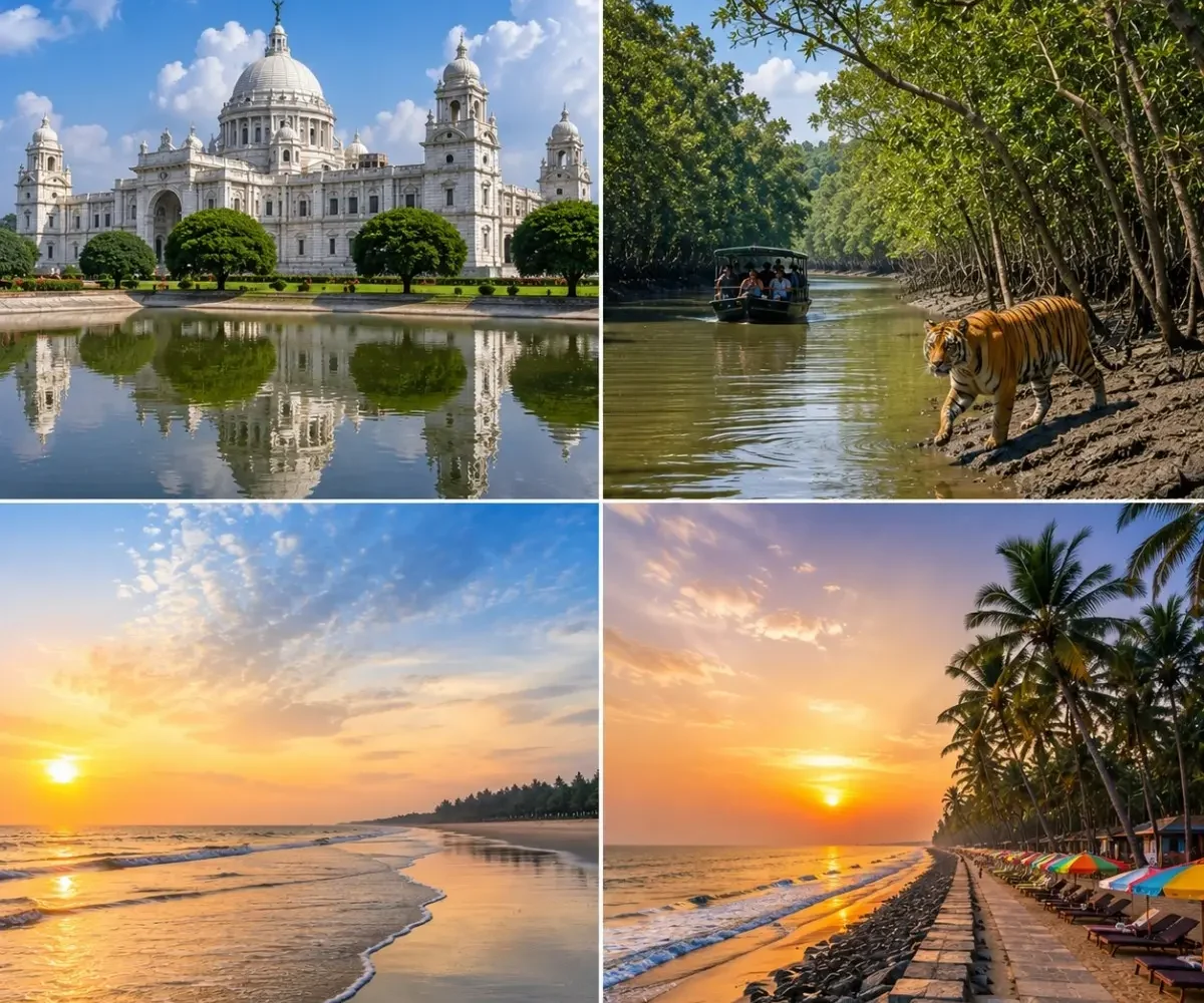 Kolkata, Sundarbans, Digha & Mandarmani Tour Package featuring Victoria Memorial, Sundarbans National Park, Digha Beach and Mandarmani Beach