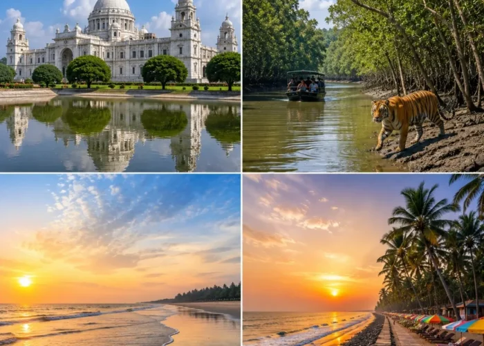 Kolkata, Sundarbans, Digha & Mandarmani Tour Package featuring Victoria Memorial, Sundarbans National Park, Digha Beach and Mandarmani Beach
