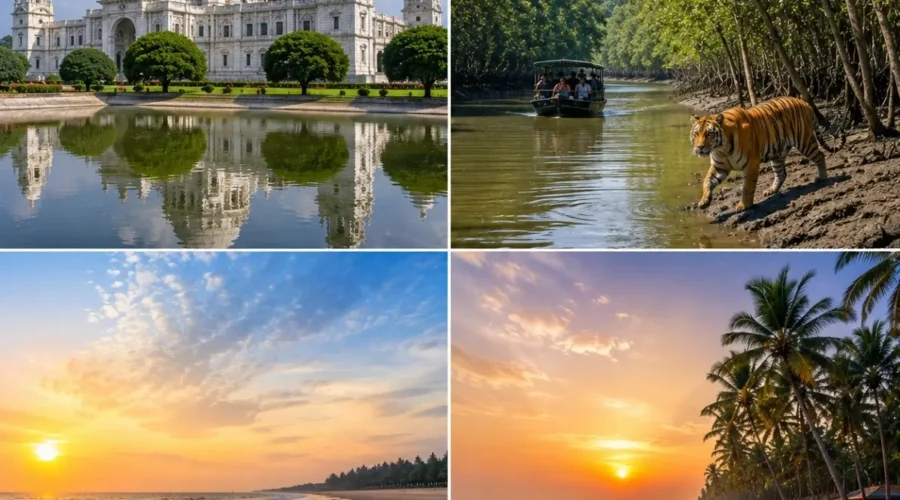 Kolkata, Sundarbans, Digha & Mandarmani Tour Package featuring Victoria Memorial, Sundarbans National Park, Digha Beach and Mandarmani Beach