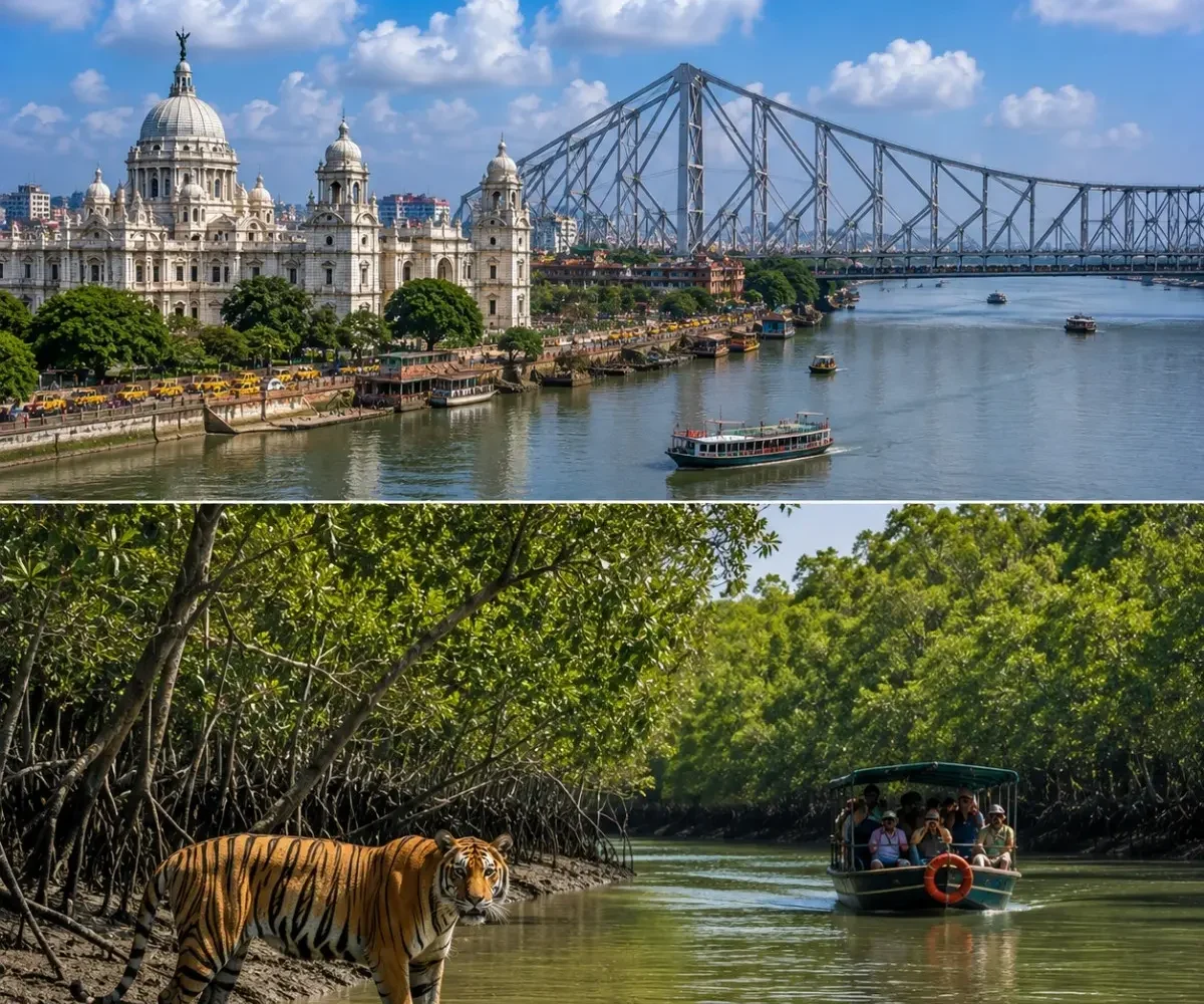 Kolkata & Sundarbans Tour Package featuring Victoria Memorial, Howrah Bridge, Sundarbans National Park and mangrove forests