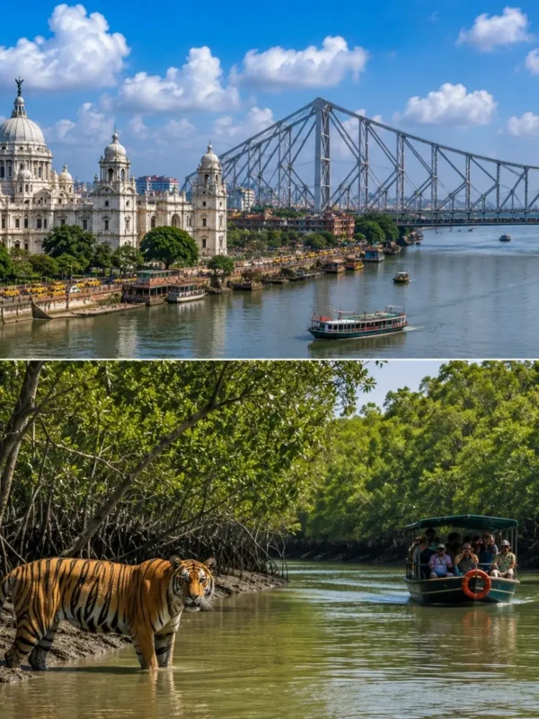 Kolkata & Sundarbans Tour Package featuring Victoria Memorial, Howrah Bridge, Sundarbans National Park and mangrove forests