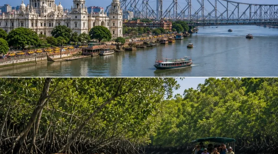 Kolkata & Sundarbans Tour Package featuring Victoria Memorial, Howrah Bridge, Sundarbans National Park and mangrove forests