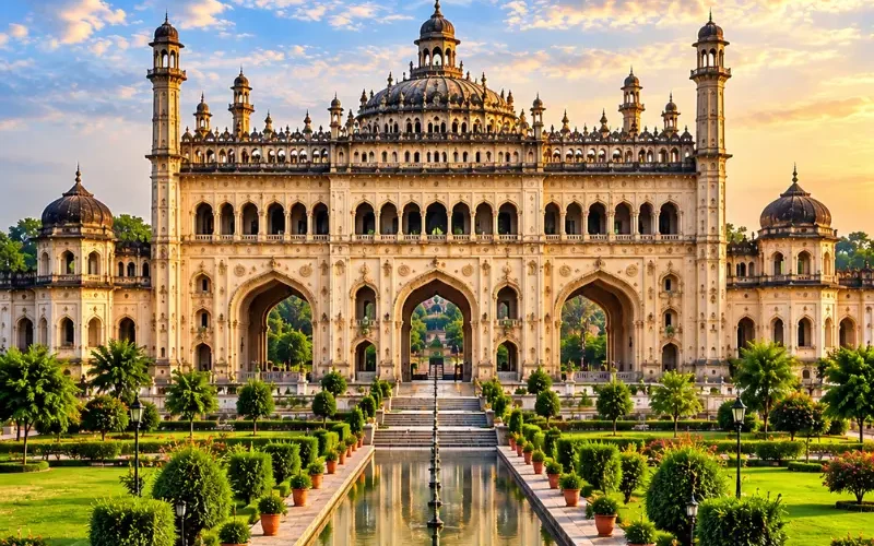 Lucknow Ayodhya Prayagraj and Varanasi tour featuring heritage monuments, Ram Mandir, Triveni Sangam and Ganga ghats