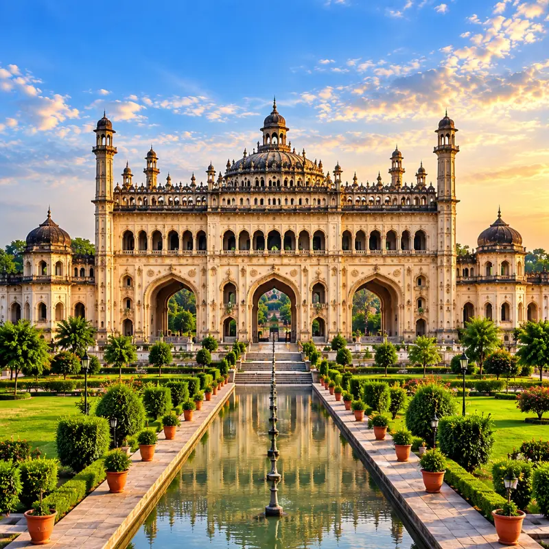 Lucknow Ayodhya Prayagraj and Varanasi tour featuring heritage monuments, Ram Mandir, Triveni Sangam and Ganga ghats