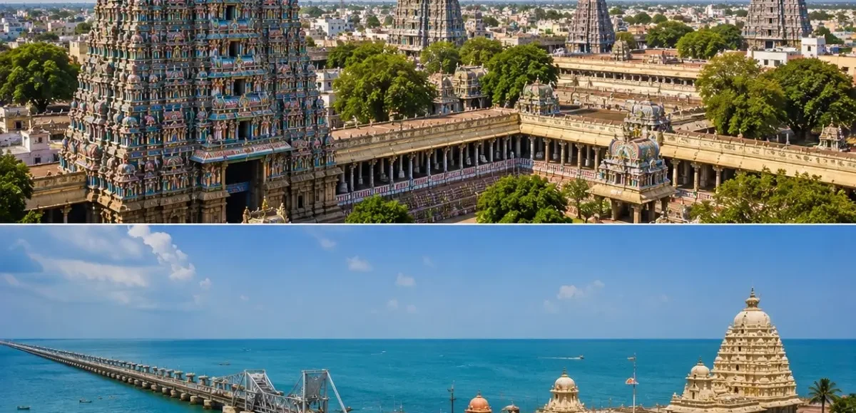 Madurai & Rameswaram Tour Package featuring Meenakshi Amman Temple, Ramanathaswamy Temple, Pamban Bridge and Dhanushkodi