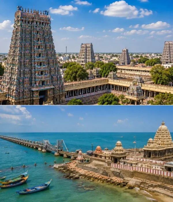 Madurai & Rameswaram Tour Package featuring Meenakshi Amman Temple, Ramanathaswamy Temple, Pamban Bridge and Dhanushkodi