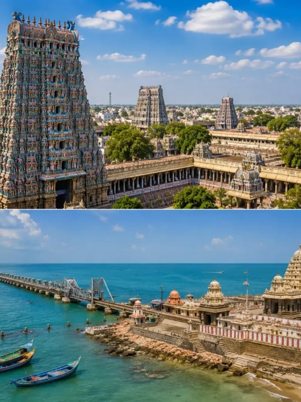 Madurai & Rameswaram Tour Package featuring Meenakshi Amman Temple, Ramanathaswamy Temple, Pamban Bridge and Dhanushkodi