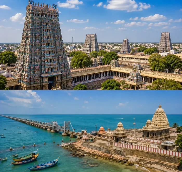 Madurai & Rameswaram Tour Package featuring Meenakshi Amman Temple, Ramanathaswamy Temple, Pamban Bridge and Dhanushkodi