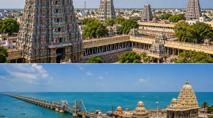 Madurai & Rameswaram Tour Package featuring Meenakshi Amman Temple, Ramanathaswamy Temple, Pamban Bridge and Dhanushkodi