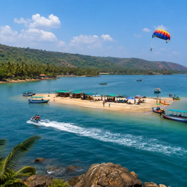 Malvan and Tsunami Island adventure tour with blue coastal waters, boating and scenic Konkan coastline