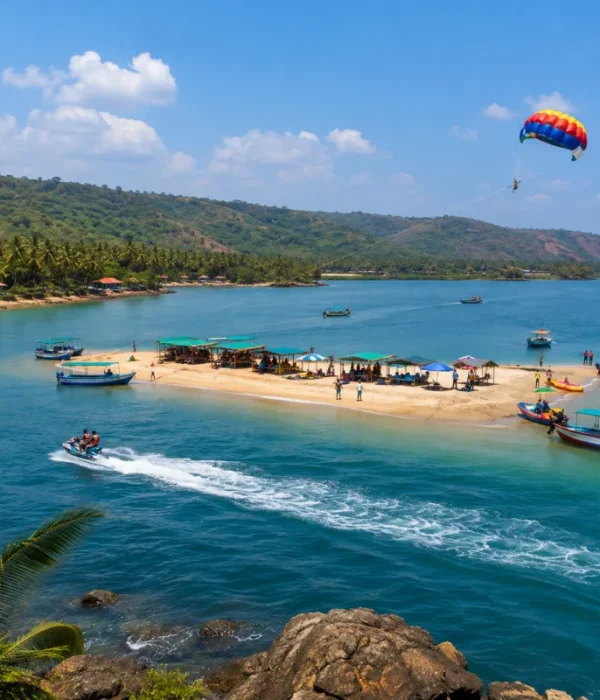 Malvan and Tsunami Island adventure tour with blue coastal waters, boating and scenic Konkan coastline