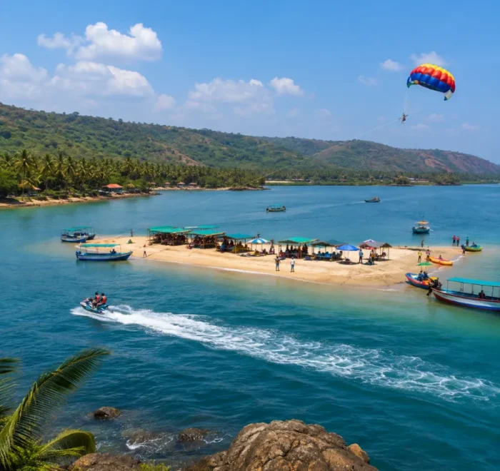 Malvan and Tsunami Island adventure tour with blue coastal waters, boating and scenic Konkan coastline