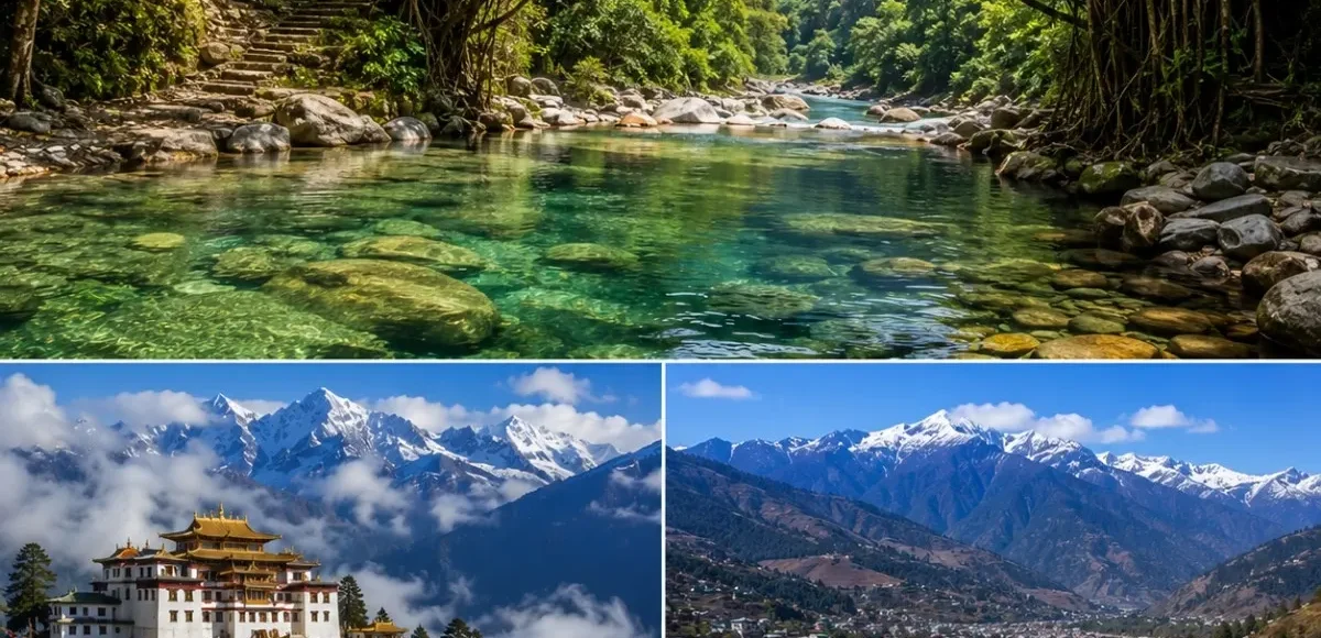Meghalaya & Tawang Tour Package featuring Shillong, Cherrapunji, Dawki, Sela Pass and Tawang Monastery